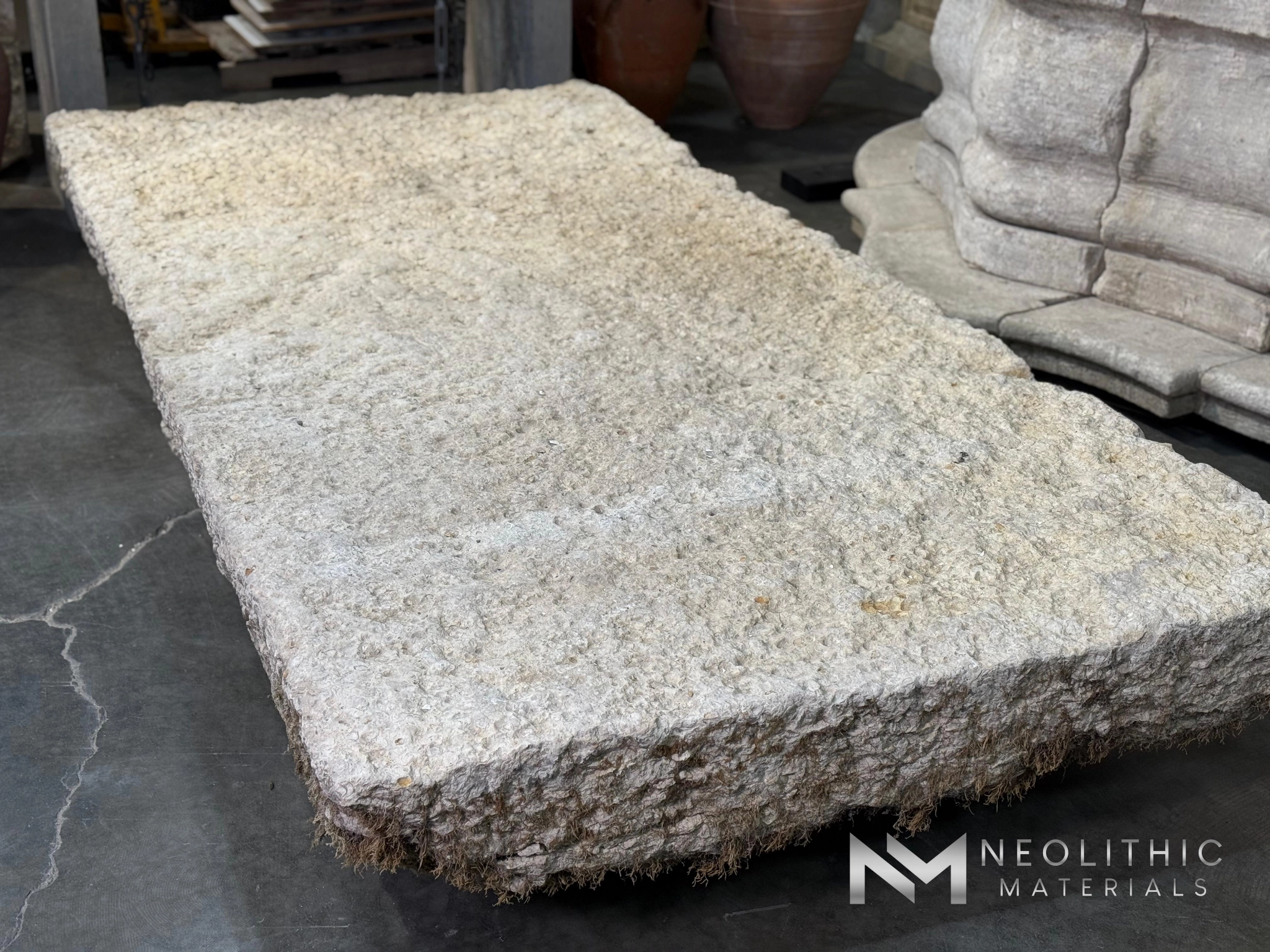 French Antique Limestone Slab - Image 2